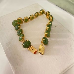 Vintage Green Jade Bracelet